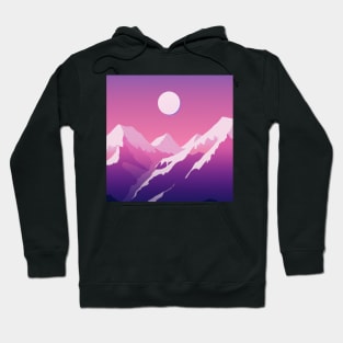 Mystery sunset in the mountains Hoodie